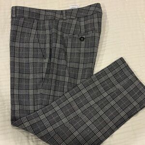 Banana Republic Avery Gray Plaid Trousers Size 4